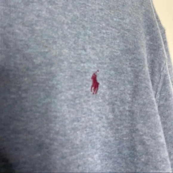 Polo Ralph Lauren Blue Quarter Zip Pullover Sweatshirt Size XL - Picture 4 of 6